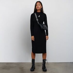 Kangol Black Long Sleeve Dress